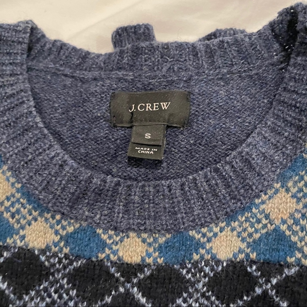 J. Crew Pattern Wool Sweater - image 2